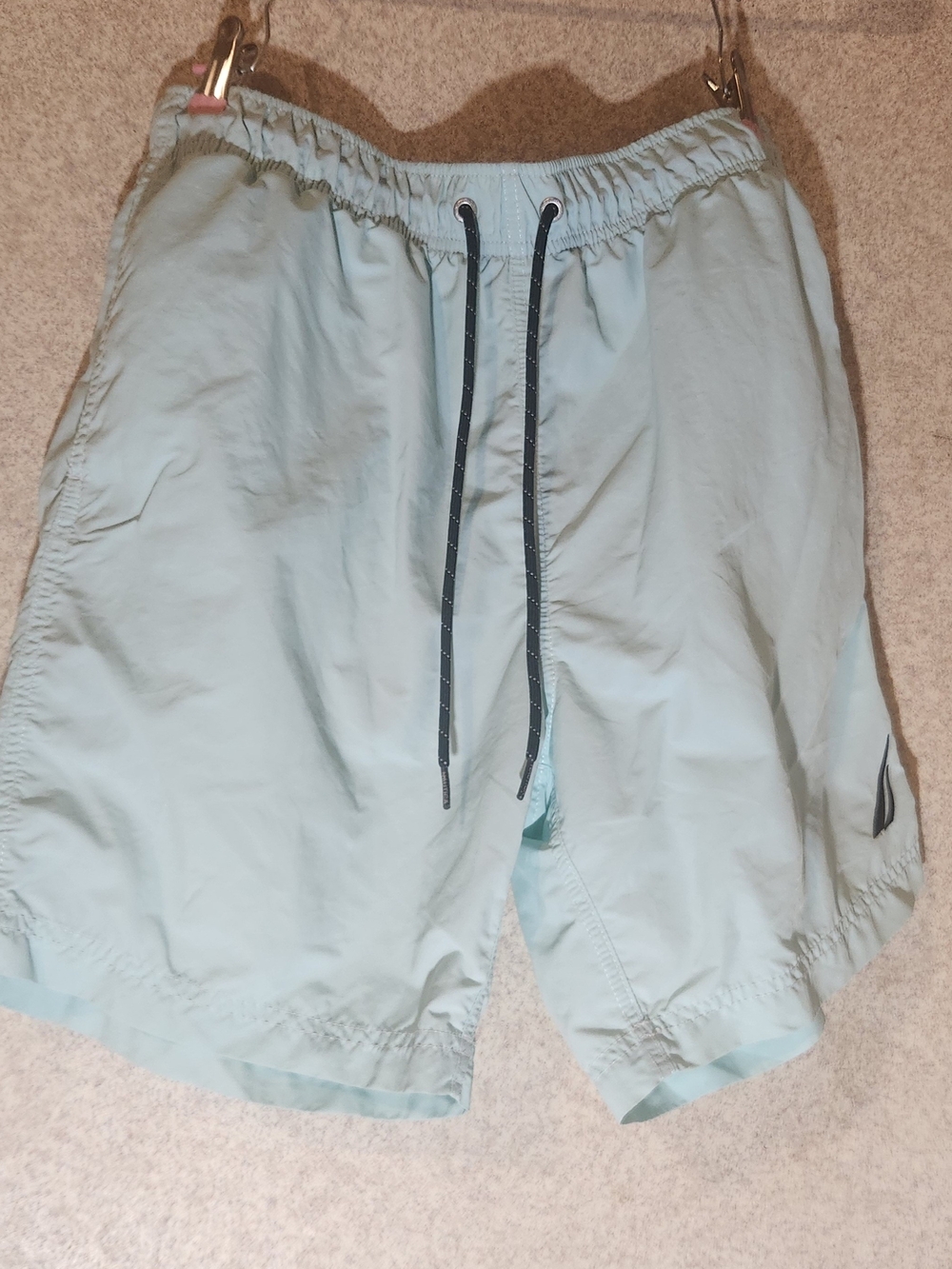 Nautica Light Blue Drawstring Hybrid Shorts